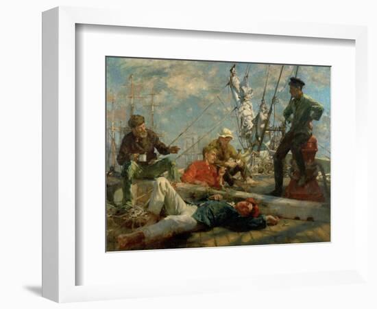 The Midday Rest, 1906-Henry Scott Tuke-Framed Giclee Print