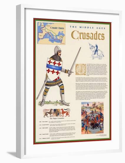 The Middle Ages - The Crusades-null-Framed Art Print