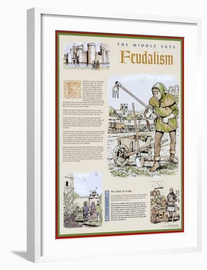 The Middle Ages - The Feudal System-null-Framed Art Print