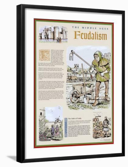 The Middle Ages - The Feudal System-null-Framed Art Print