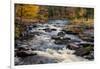 The Middle Branch of the Escanaba River Rapids in autumn, Palmer, Michigan USA-Chuck Haney-Framed Photographic Print