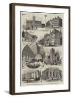 The Middlesbrough and Cleveland Iron Trade Jubilee, Public Buildings in Middlesbrough-null-Framed Giclee Print