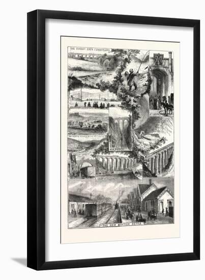 The Midland Railway Between Settle and Carlisle, 1876, UK-null-Framed Premium Giclee Print