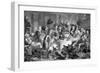 The midnight conversation by William Hogarth-William Hogarth-Framed Giclee Print