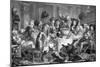 The midnight conversation by William Hogarth-William Hogarth-Mounted Giclee Print
