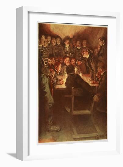 The Midnight Court Martial-Howard Pyle-Framed Giclee Print