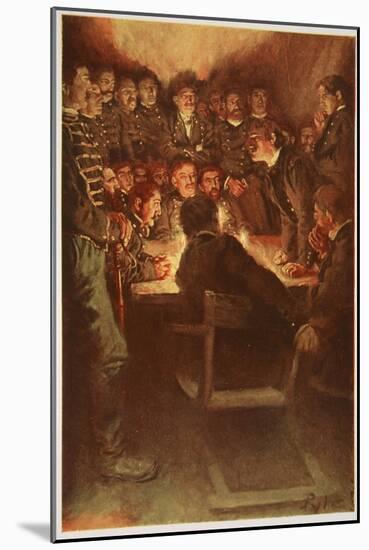 The Midnight Court Martial-Howard Pyle-Mounted Giclee Print