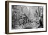 The Midnight Ride of Paul Revere Illustration-null-Framed Giclee Print