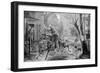 The Midnight Ride of Paul Revere Illustration-null-Framed Giclee Print