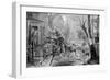 The Midnight Ride of Paul Revere Illustration-null-Framed Giclee Print