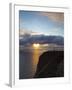 The Midnight Sun Breaks Through the Clouds at Nordkapp, Finnmark, Norway-Doug Pearson-Framed Photographic Print