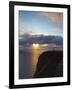 The Midnight Sun Breaks Through the Clouds at Nordkapp, Finnmark, Norway-Doug Pearson-Framed Photographic Print