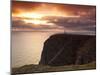The Midnight Sun Breaks Through the Clouds at Nordkapp, Finnmark, Norway-Doug Pearson-Mounted Photographic Print