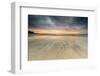 The Midnight Sun Reflected on the Sandy Beach of Skagsanden, Ramberg, Nordland County-Roberto Moiola-Framed Photographic Print