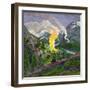 The Midsummer Fire by Astrup-Nikolai Astrup-Framed Giclee Print