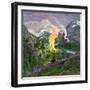 The Midsummer Fire by Astrup-Nikolai Astrup-Framed Giclee Print