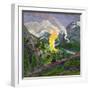 The Midsummer Fire by Astrup-Nikolai Astrup-Framed Giclee Print