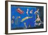 The Midsummer in Pool-Zhang Yong Xu-Framed Giclee Print