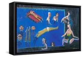 The Midsummer in Pool-Zhang Yong Xu-Framed Stretched Canvas