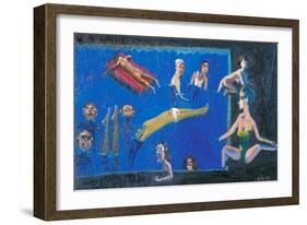 The Midsummer in Pool-Zhang Yong Xu-Framed Giclee Print