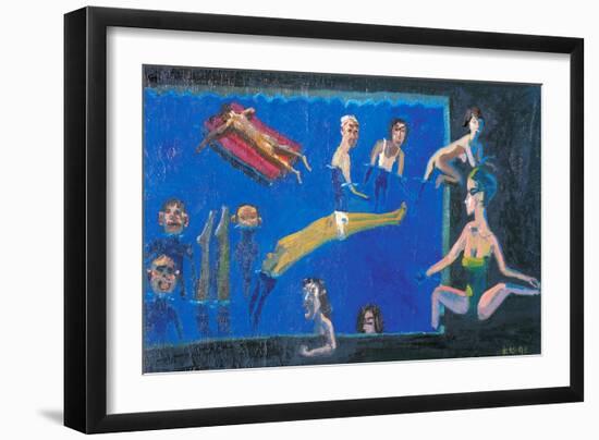 The Midsummer in Pool-Zhang Yong Xu-Framed Giclee Print