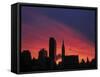 The Midtown Manhattan Skyline-null-Framed Stretched Canvas