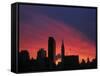 The Midtown Manhattan Skyline-null-Framed Stretched Canvas