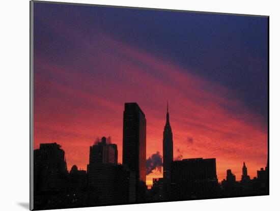 The Midtown Manhattan Skyline-null-Mounted Premium Photographic Print