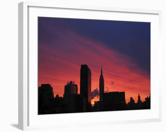 The Midtown Manhattan Skyline-null-Framed Photographic Print