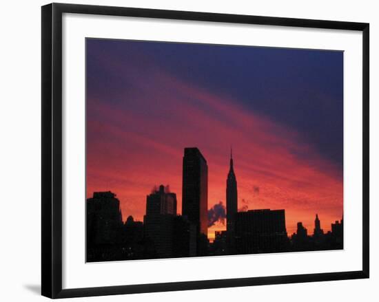 The Midtown Manhattan Skyline-null-Framed Photographic Print