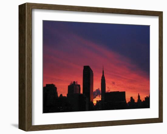 The Midtown Manhattan Skyline-null-Framed Photographic Print