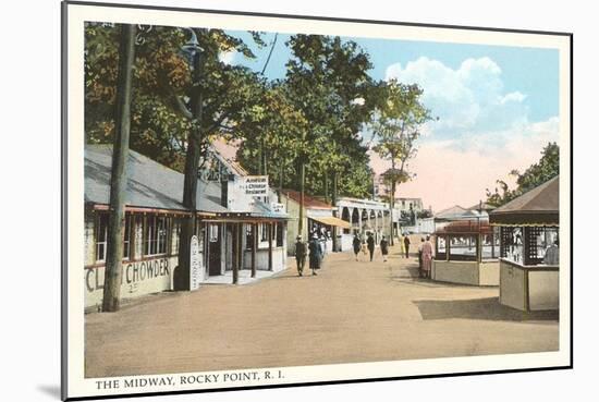 The Midway, Rocky Point, Rhode Island-null-Mounted Art Print