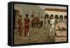 The Mier Expedition: the Drawing of the Black Bean (Prisoners Drawing their Beans) 1869 (Oil on Can-Frederic Remington-Framed Stretched Canvas