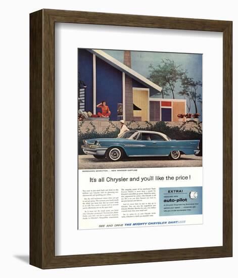 The Mighty Chrysler Dartline-null-Framed Art Print