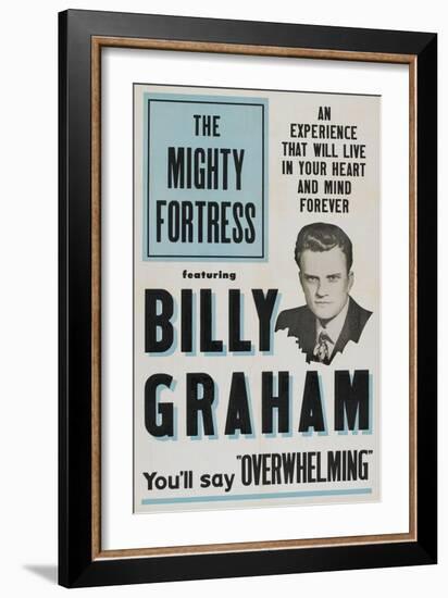 THE MIGHTY FORTRESS, Billy Graham, 1955-null-Framed Art Print