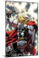 The Mighty Thor No.11 Cover: Thor Standing with Mjonir-Dale Keown-Mounted Poster
