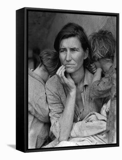 The Migrant Mother, c.1936-Dorothea Lange-Framed Stretched Canvas