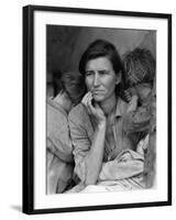 The Migrant Mother, c.1936-Dorothea Lange-Framed Photographic Print