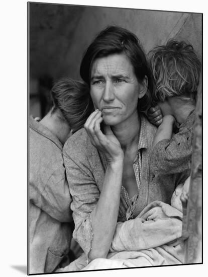 The Migrant Mother, c.1936-Dorothea Lange-Mounted Photographic Print