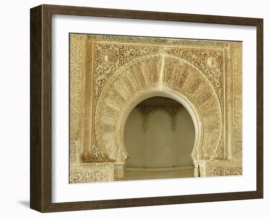 The mihrab of the little mosque of Sidi (Saint) Bel Hassen-Werner Forman-Framed Giclee Print