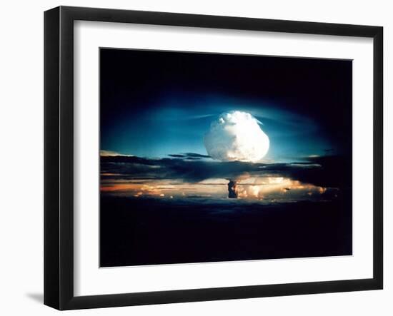 The Mike Shot, Was the First Successful Full-Scale Test Hydrogen Bomb, on Oct 31, 1952-null-Framed Photo