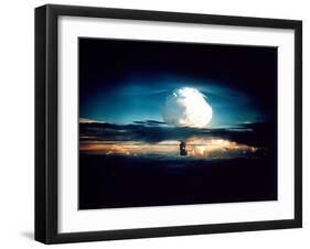 The Mike Shot, Was the First Successful Full-Scale Test Hydrogen Bomb, on Oct 31, 1952-null-Framed Photo