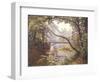 The Milieu Bridge in the Forest-Henri Biva-Framed Giclee Print