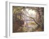 The Milieu Bridge in the Forest-Henri Biva-Framed Giclee Print