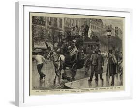 The Military Conscription in Paris-Antonio the Elder Gonzalez Velazquez-Framed Giclee Print