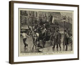 The Military Conscription in Paris-Antonio the Elder Gonzalez Velazquez-Framed Giclee Print