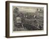 The Military Evacuation of Zululand, a Block on the Road-null-Framed Giclee Print