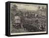 The Military Evacuation of Zululand, a Block on the Road-null-Framed Stretched Canvas