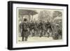 The Military Exhibition, the Pipers of the Argyle and Sutherland Highlanders Parading the Grounds-null-Framed Giclee Print