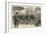 The Military Exhibition, the Pipers of the Argyle and Sutherland Highlanders Parading the Grounds-null-Framed Giclee Print